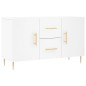 vidaXL Credenza Bianca 100x36x60 cm in Legno Multistrato vidaXL Credenza Bianca 100x36x60 cm in Legno Multistrato