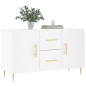 vidaXL Credenza Bianca 100x36x60 cm in Legno Multistrato vidaXL Credenza Bianca 100x36x60 cm in Legno Multistrato