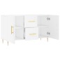 vidaXL Credenza Bianca 100x36x60 cm in Legno Multistrato vidaXL Credenza Bianca 100x36x60 cm in Legno Multistrato