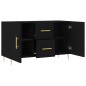 vidaXL Credenza Nera 100x36x60 cm in Legno Multistrato vidaXL Credenza Nera 100x36x60 cm in Legno Multistrato