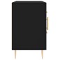 vidaXL Credenza Nera 100x36x60 cm in Legno Multistrato vidaXL Credenza Nera 100x36x60 cm in Legno Multistrato