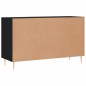 vidaXL Credenza Nera 100x36x60 cm in Legno Multistrato vidaXL Credenza Nera 100x36x60 cm in Legno Multistrato