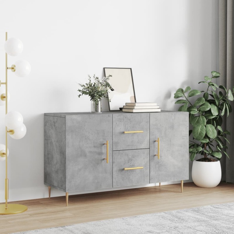 vidaXL Credenza Grigio Cemento 100x36x60 cm in Legno Multistrato vidaXL Credenza Grigio Cemento 100x36x60 cm in Legno Multistrato