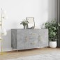 vidaXL Credenza Grigio Cemento 100x36x60 cm in Legno Multistrato vidaXL Credenza Grigio Cemento 100x36x60 cm in Legno Multistrato