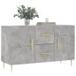 vidaXL Credenza Grigio Cemento 100x36x60 cm in Legno Multistrato vidaXL Credenza Grigio Cemento 100x36x60 cm in Legno Multistrato