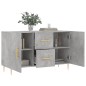 vidaXL Credenza Grigio Cemento 100x36x60 cm in Legno Multistrato vidaXL Credenza Grigio Cemento 100x36x60 cm in Legno Multistrato