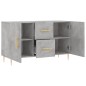 vidaXL Credenza Grigio Cemento 100x36x60 cm in Legno Multistrato vidaXL Credenza Grigio Cemento 100x36x60 cm in Legno Multistrato