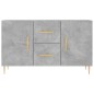 vidaXL Credenza Grigio Cemento 100x36x60 cm in Legno Multistrato vidaXL Credenza Grigio Cemento 100x36x60 cm in Legno Multistrato