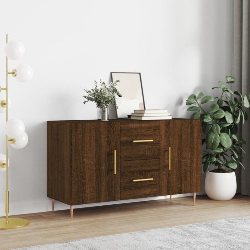 vidaXL Credenza Rovere Marrone 100x36x60 cm in Legno Multistrato vidaXL Credenza Rovere Marrone 100x36x60 cm in Legno Multistrato