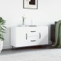 vidaXL Credenza Bianca 100x36x60 cm in Legno Multistrato vidaXL Credenza Bianca 100x36x60 cm in Legno Multistrato
