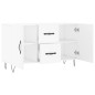 vidaXL Credenza Bianca 100x36x60 cm in Legno Multistrato vidaXL Credenza Bianca 100x36x60 cm in Legno Multistrato
