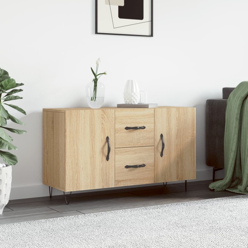 vidaXL Credenza Rovere Sonoma 100x36x60 cm in Legno Multistrato vidaXL Credenza Rovere Sonoma 100x36x60 cm in Legno Multistrato