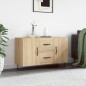 vidaXL Credenza Rovere Sonoma 100x36x60 cm in Legno Multistrato vidaXL Credenza Rovere Sonoma 100x36x60 cm in Legno Multistrato