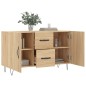 vidaXL Credenza Rovere Sonoma 100x36x60 cm in Legno Multistrato vidaXL Credenza Rovere Sonoma 100x36x60 cm in Legno Multistrato