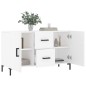 vidaXL Credenza Bianca 100x36x60 cm in Legno Multistrato vidaXL Credenza Bianca 100x36x60 cm in Legno Multistrato
