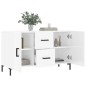 vidaXL Credenza Bianco Lucido 100x36x60 cm in Legno Multistrato vidaXL Credenza Bianco Lucido 100x36x60 cm in Legno Multistrato