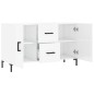vidaXL Credenza Bianco Lucido 100x36x60 cm in Legno Multistrato vidaXL Credenza Bianco Lucido 100x36x60 cm in Legno Multistrato