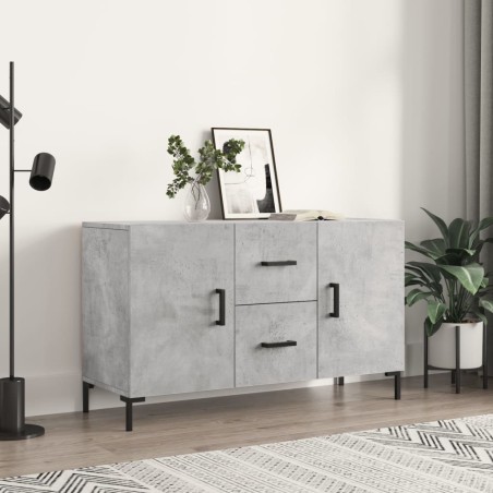 vidaXL Credenza Grigio Cemento 100x36x60 cm in Legno Multistrato