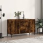 vidaXL Credenza Rovere Fumo 100x36x60 cm in Legno Multistrato vidaXL Credenza Rovere Fumo 100x36x60 cm in Legno Multistrato