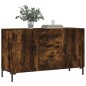 vidaXL Credenza Rovere Fumo 100x36x60 cm in Legno Multistrato vidaXL Credenza Rovere Fumo 100x36x60 cm in Legno Multistrato