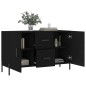 vidaXL Credenza Nera 100x36x60 cm in Legno Multistrato vidaXL Credenza Nera 100x36x60 cm in Legno Multistrato