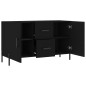 vidaXL Credenza Nera 100x36x60 cm in Legno Multistrato vidaXL Credenza Nera 100x36x60 cm in Legno Multistrato