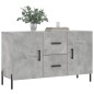 vidaXL Credenza Grigio Cemento 100x36x60 cm in Legno Multistrato vidaXL Credenza Grigio Cemento 100x36x60 cm in Legno Multistrato