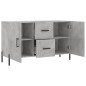 vidaXL Credenza Grigio Cemento 100x36x60 cm in Legno Multistrato vidaXL Credenza Grigio Cemento 100x36x60 cm in Legno Multistrato