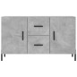 vidaXL Credenza Grigio Cemento 100x36x60 cm in Legno Multistrato vidaXL Credenza Grigio Cemento 100x36x60 cm in Legno Multistrato