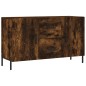 vidaXL Credenza Rovere Fumo 100x36x60 cm in Legno Multistrato vidaXL Credenza Rovere Fumo 100x36x60 cm in Legno Multistrato