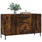 vidaXL Credenza Rovere Fumo 100x36x60 cm in Legno Multistrato vidaXL Credenza Rovere Fumo 100x36x60 cm in Legno Multistrato