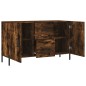 vidaXL Credenza Rovere Fumo 100x36x60 cm in Legno Multistrato vidaXL Credenza Rovere Fumo 100x36x60 cm in Legno Multistrato