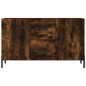vidaXL Credenza Rovere Fumo 100x36x60 cm in Legno Multistrato vidaXL Credenza Rovere Fumo 100x36x60 cm in Legno Multistrato