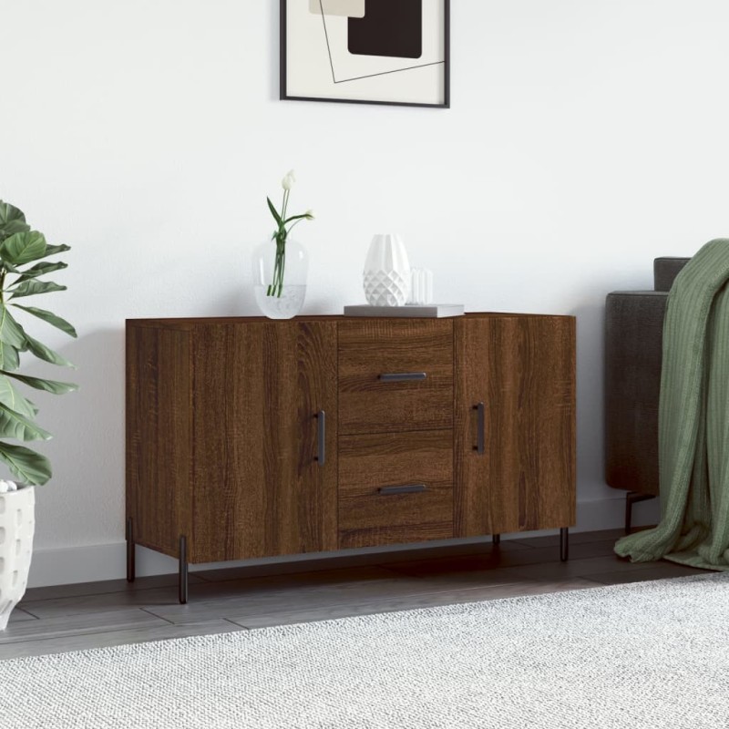 vidaXL Credenza Rovere Marrone 100x36x60 cm in Legno Multistrato vidaXL Credenza Rovere Marrone 100x36x60 cm in Legno Multistrato