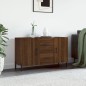 vidaXL Credenza Rovere Marrone 100x36x60 cm in Legno Multistrato vidaXL Credenza Rovere Marrone 100x36x60 cm in Legno Multistrato