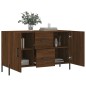 vidaXL Credenza Rovere Marrone 100x36x60 cm in Legno Multistrato vidaXL Credenza Rovere Marrone 100x36x60 cm in Legno Multistrato