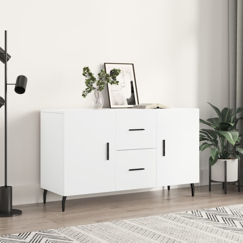 vidaXL Credenza Bianca 100x36x60 cm in Legno Multistrato vidaXL Credenza Bianca 100x36x60 cm in Legno Multistrato
