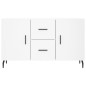 vidaXL Credenza Bianca 100x36x60 cm in Legno Multistrato vidaXL Credenza Bianca 100x36x60 cm in Legno Multistrato