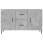 vidaXL Credenza Grigio Cemento 100x36x60 cm in Legno Multistrato vidaXL Credenza Grigio Cemento 100x36x60 cm in Legno Multistrato
