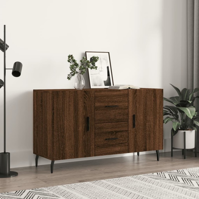 vidaXL Credenza Rovere Marrone 100x36x60 cm in Legno Multistrato vidaXL Credenza Rovere Marrone 100x36x60 cm in Legno Multistrato