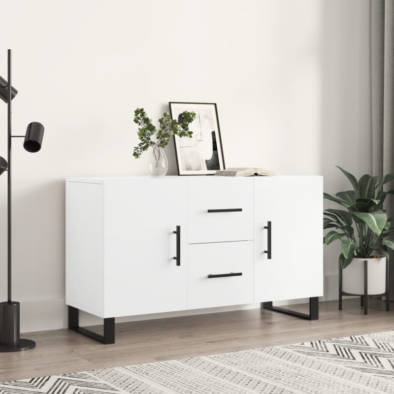 vidaXL Credenza Bianca 100x36x60 cm in Legno Multistrato vidaXL Credenza Bianca 100x36x60 cm in Legno Multistrato