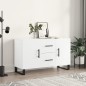 vidaXL Credenza Bianca 100x36x60 cm in Legno Multistrato vidaXL Credenza Bianca 100x36x60 cm in Legno Multistrato