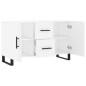 vidaXL Credenza Bianca 100x36x60 cm in Legno Multistrato vidaXL Credenza Bianca 100x36x60 cm in Legno Multistrato