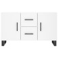 vidaXL Credenza Bianca 100x36x60 cm in Legno Multistrato vidaXL Credenza Bianca 100x36x60 cm in Legno Multistrato