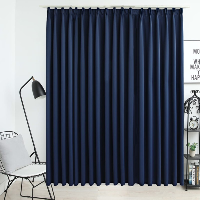 Tenda Oscurante con Ganci Blu 290x245 cm Tenda Oscurante con Ganci Blu 290x245 cm