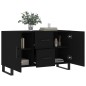 vidaXL Credenza Nera 100x36x60 cm in Legno Multistrato vidaXL Credenza Nera 100x36x60 cm in Legno Multistrato
