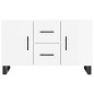vidaXL Credenza Bianco Lucido 100x36x60 cm in Legno Multistrato
