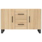 vidaXL Credenza Rovere Sonoma 100x36x60 cm in Legno Multistrato vidaXL Credenza Rovere Sonoma 100x36x60 cm in Legno Multistrato