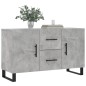 vidaXL Credenza Grigio Cemento 100x36x60 cm in Legno Multistrato vidaXL Credenza Grigio Cemento 100x36x60 cm in Legno Multistrato