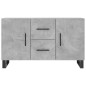 vidaXL Credenza Grigio Cemento 100x36x60 cm in Legno Multistrato vidaXL Credenza Grigio Cemento 100x36x60 cm in Legno Multistrato
